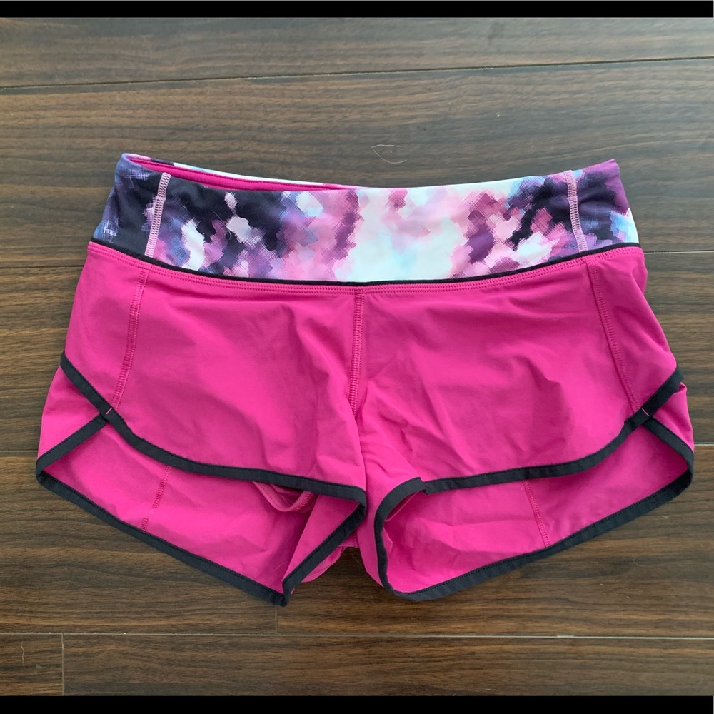 LuLuLemon workout shorts with built-in underwear